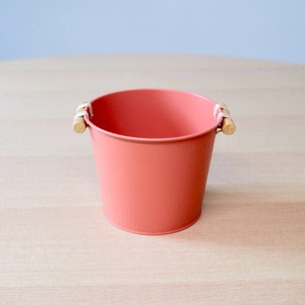 Zinc pot Woody Terre - 17 cm