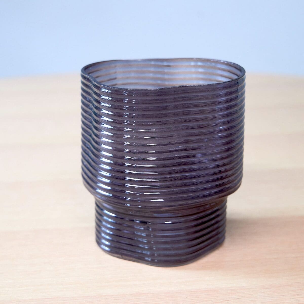Tinted glass vase