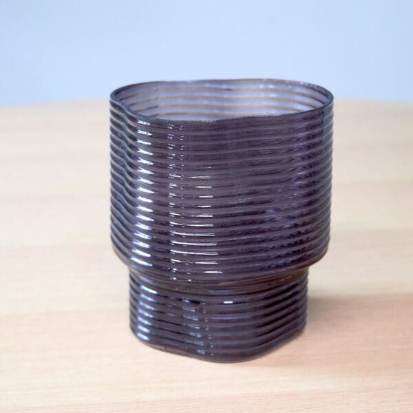 Tinted glass vase