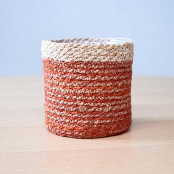 Cache-pot en fibres naturelles - 16 cm
