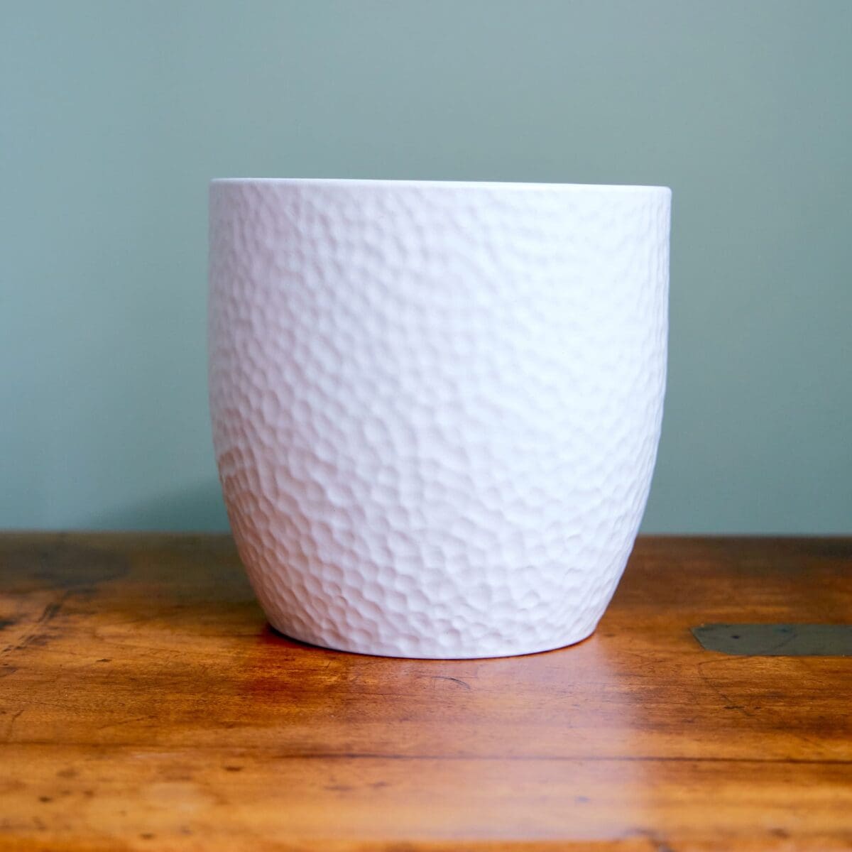 White ceramic planter - Image 2